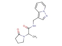 2-(2-oxopyrrolidin-1-yl)-N-(pyrazolo[1,5-a]pyridin-3-ylmethyl)propanamide