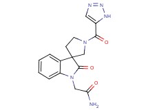 2-[2-oxo-1'-(1H-1,2,3-triazol-5-ylcarbonyl)spiro[indole-3,3'-pyrrolidin]-1(2H)-yl]acetamide