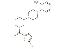 1-{1-[(5-chloro-2-thienyl)carbonyl]-3-piperidinyl}-4-(2-methylphenyl)piperazine