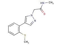 N-methyl-2-{4-[2-(methylthio)phenyl]-1H-pyrazol-1-yl}acetamide