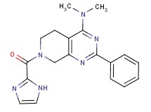 7-(1H-imidazol-2-ylcarbonyl)-N,N-dimethyl-2-phenyl-5,6,7,8-tetrahydropyrido[3,4-d]pyrimidin-4-amine
