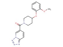 6-{[4-(2-methoxyphenoxy)-1-piperidinyl]carbonyl}tetrazolo[1,5-a]pyridine