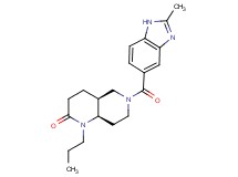 (4aS*,8aR*)-6-[(2-methyl-1H-benzimidazol-5-yl)carbonyl]-1-propyloctahydro-1,6-naphthyridin-2(1H)-one