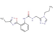 N-[2-(3-ethyl-1,2,4-oxadiazol-5-yl)phenyl]-N'-[(4-propyl-4H-1,2,4-triazol-3-yl)methyl]urea