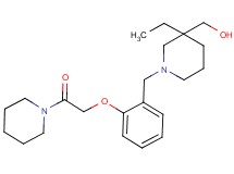 {3-ethyl-1-[2-(2-oxo-2-piperidin-1-ylethoxy)benzyl]piperidin-3-yl}methanol