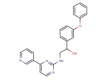 1-(3-phenoxyphenyl)-2-{[4-(3-pyridinyl)-2-pyrimidinyl]amino}ethanol