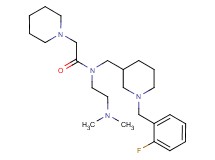 N-[2-(dimethylamino)ethyl]-N-{[1-(2-fluorobenzyl)-3-piperidinyl]methyl}-2-(1-piperidinyl)acetamide