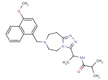N-(1-{7-[(4-methoxy-1-naphthyl)methyl]-6,7,8,9-tetrahydro-5H-[1,2,4]triazolo[4,3-d][1,4]diazepin-3-yl}ethyl)-2-methylpropanamide