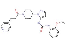 N-(2-methoxyphenyl)-N'-(1-{1-[3-(4-pyridinyl)propanoyl]-4-piperidinyl}-1H-pyrazol-5-yl)urea