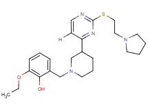 2-ethoxy-6-{[3-(2-{[2-(1-pyrrolidinyl)ethyl]thio}-4-pyrimidinyl)-1-piperidinyl]methyl}phenol