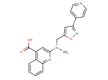 2-(methyl{[3-(4-pyridinyl)-5-isoxazolyl]methyl}amino)-4-quinolinecarboxylic acid
