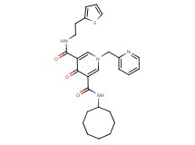 N-cyclooctyl-4-oxo-1-(2-pyridinylmethyl)-N'-[2-(2-thienyl)ethyl]-1,4-dihydro-3,5-pyridinedicarboxamide