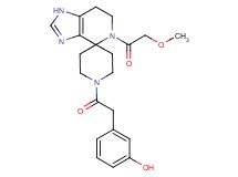 3-{2-[5-(methoxyacetyl)-1,5,6,7-tetrahydro-1'H-spiro[imidazo[4,5-c]pyridine-4,4'-piperidin]-1'-yl]-2-oxoethyl}phenol