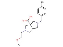(3aS*,6aS*)-2-(2-methoxyethyl)-5-(4-methylbenzyl)hexahydropyrrolo[3,4-c]pyrrole-3a(1H)-carboxylic acid