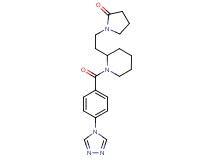 1-(2-{1-[4-(4H-1,2,4-triazol-4-yl)benzoyl]-2-piperidinyl}ethyl)-2-pyrrolidinone