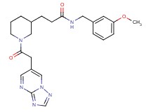 N-(3-methoxybenzyl)-3-[1-([1,2,4]triazolo[1,5-a]pyrimidin-6-ylacetyl)-3-piperidinyl]propanamide
