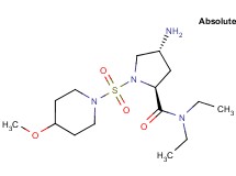 (4R)-4-amino-N,N-diethyl-1-[(4-methoxypiperidin-1-yl)sulfonyl]-L-prolinamide