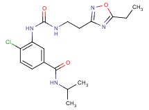 4-chloro-3-[({[2-(5-ethyl-1,2,4-oxadiazol-3-yl)ethyl]amino}carbonyl)amino]-N-isopropylbenzamide