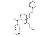 ethyl 1-(imidazo[2,1-b][1,3]thiazol-6-ylcarbonyl)-3-(2-phenoxyethyl)-3-piperidinecarboxylate