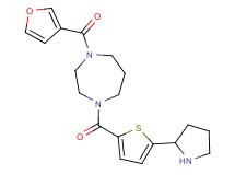 1-(3-furoyl)-4-{[5-(2-pyrrolidinyl)-2-thienyl]carbonyl}-1,4-diazepane trifluoroacetate