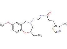 N-[2-(2-ethyl-7-methoxy-2,3-dihydro-1,4-benzoxazepin-4(5H)-yl)ethyl]-3-(4-methyl-1,3-thiazol-5-yl)propanamide