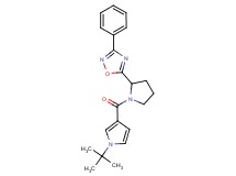 5-{1-[(1-tert-butyl-1H-pyrrol-3-yl)carbonyl]-2-pyrrolidinyl}-3-phenyl-1,2,4-oxadiazole