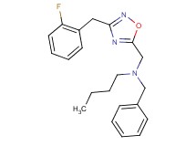 N-benzyl-N-{[3-(2-fluorobenzyl)-1,2,4-oxadiazol-5-yl]methyl}-1-butanamine