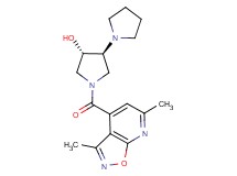 (3'S*,4'S*)-1'-[(3,6-dimethylisoxazolo[5,4-b]pyridin-4-yl)carbonyl]-1,3'-bipyrrolidin-4'-ol