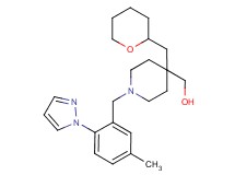 [1-[5-methyl-2-(1H-pyrazol-1-yl)benzyl]-4-(tetrahydro-2H-pyran-2-ylmethyl)-4-piperidinyl]methanol