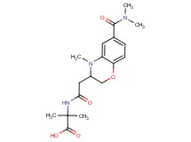 2-[({6-[(dimethylamino)carbonyl]-4-methyl-3,4-dihydro-2H-1,4-benzoxazin-3-yl}acetyl)amino]-2-methylpropanoic acid