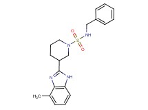N-benzyl-3-(4-methyl-1H-benzimidazol-2-yl)piperidine-1-sulfonamide
