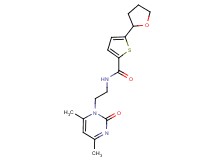 N-[2-(4,6-dimethyl-2-oxo-1(2H)-pyrimidinyl)ethyl]-5-(tetrahydro-2-furanyl)-2-thiophenecarboxamide