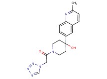 4-(2-methylquinolin-6-yl)-1-(1H-tetrazol-1-ylacetyl)piperidin-4-ol