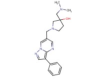 3-[(dimethylamino)methyl]-1-[(3-phenylpyrazolo[1,5-a]pyrimidin-6-yl)methyl]-3-pyrrolidinol