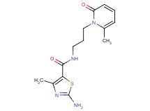 2-amino-4-methyl-N-[3-(6-methyl-2-oxopyridin-1(2H)-yl)propyl]-1,3-thiazole-5-carboxamide