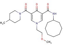 N-cyclooctyl-1-(2-methoxyethyl)-5-[(4-methyl-1-piperidinyl)carbonyl]-4-oxo-1,4-dihydro-3-pyridinecarboxamide