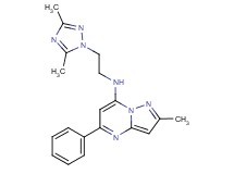 N-[2-(3,5-dimethyl-1H-1,2,4-triazol-1-yl)ethyl]-2-methyl-5-phenylpyrazolo[1,5-a]pyrimidin-7-amine