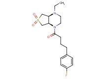 (4aR*,7aS*)-1-ethyl-4-[4-(4-fluorophenyl)butanoyl]octahydrothieno[3,4-b]pyrazine 6,6-dioxide