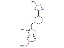 5-methoxy-3-methyl-2-{[3-(3-methyl-1H-1,2,4-triazol-5-yl)piperidin-1-yl]methyl}-1H-indole