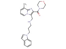 3-(1H-indol-1-yl)-N-{[8-methyl-2-(4-morpholinylcarbonyl)imidazo[1,2-a]pyridin-3-yl]methyl}-1-propanamine