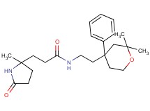 N-[2-(2,2-dimethyl-4-phenyltetrahydro-2H-pyran-4-yl)ethyl]-3-(2-methyl-5-oxo-2-pyrrolidinyl)propanamide