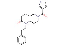 (4aS*,8aR*)-1-(2-phenylethyl)-6-(1H-pyrrol-3-ylcarbonyl)octahydro-1,6-naphthyridin-2(1H)-one