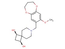 (1R*,3S*)-7-[(8-methoxy-3,4-dihydro-2H-1,5-benzodioxepin-7-yl)methyl]-7-azaspiro[3.5]nonane-1,3-diol