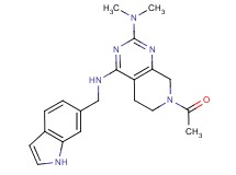 7-acetyl-N~4~-(1H-indol-6-ylmethyl)-N~2~,N~2~-dimethyl-5,6,7,8-tetrahydropyrido[3,4-d]pyrimidine-2,4-diamine
