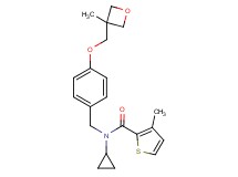 N-cyclopropyl-3-methyl-N-{4-[(3-methyl-3-oxetanyl)methoxy]benzyl}-2-thiophenecarboxamide
