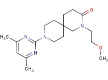 9-(4,6-dimethylpyrimidin-2-yl)-2-(2-methoxyethyl)-2,9-diazaspiro[5.5]undecan-3-one