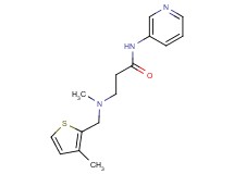 3-{methyl[(3-methyl-2-thienyl)methyl]amino}-N-pyridin-3-ylpropanamide