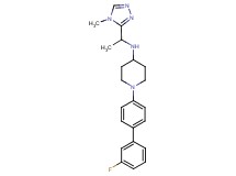 1-(3'-fluoro-4-biphenylyl)-N-[1-(4-methyl-4H-1,2,4-triazol-3-yl)ethyl]-4-piperidinamine