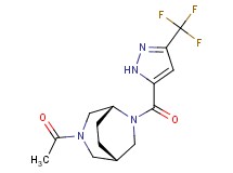 (1S*,5R*)-3-acetyl-6-{[3-(trifluoromethyl)-1H-pyrazol-5-yl]carbonyl}-3,6-diazabicyclo[3.2.2]nonane