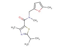 2-isopropyl-N,4-dimethyl-N-[(5-methyl-2-furyl)methyl]-1,3-thiazole-5-carboxamide